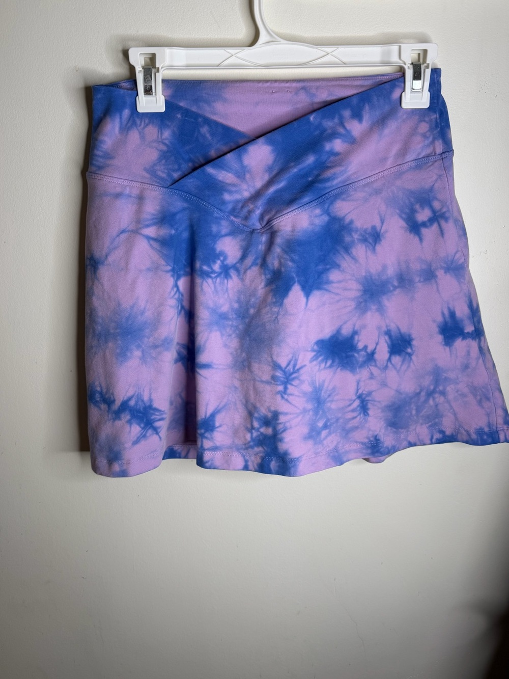 PINK Victoria's Secret Purple and Blue Tie-Dye Skater Skort